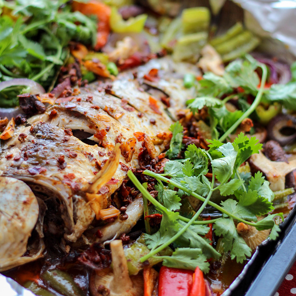 Spicy Grilled Fish–Chong Qing Grilled Fish