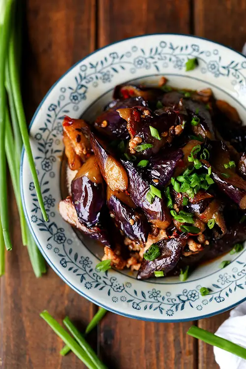 eggplants with minced pork