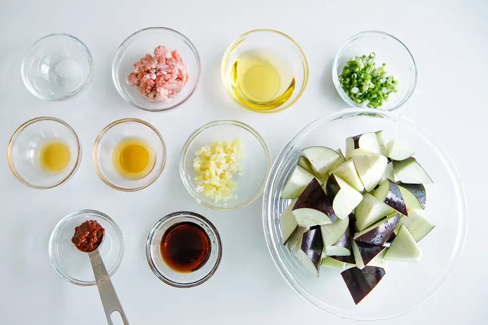 eggplants with minced pork