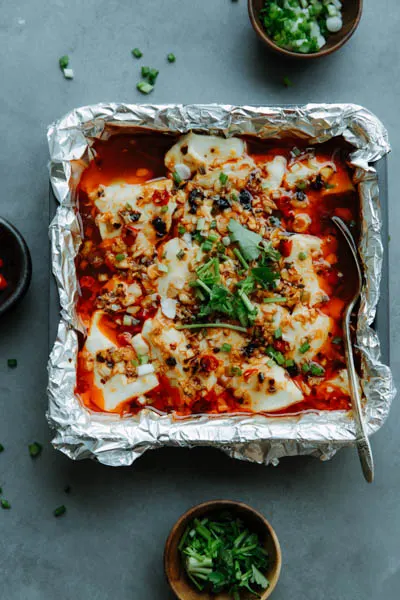 Roasted Tofu with Chili Sauce