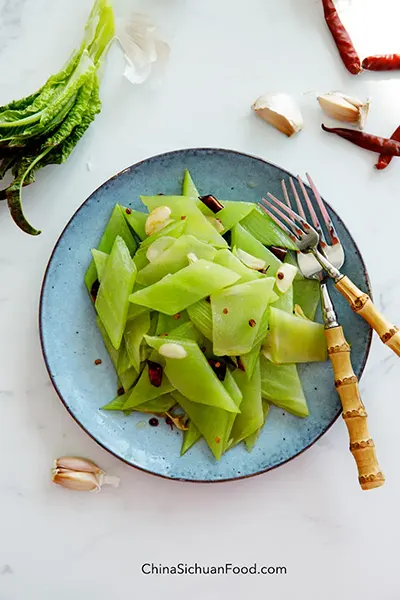 Stir-Fried Celtuce Stem – Wosun